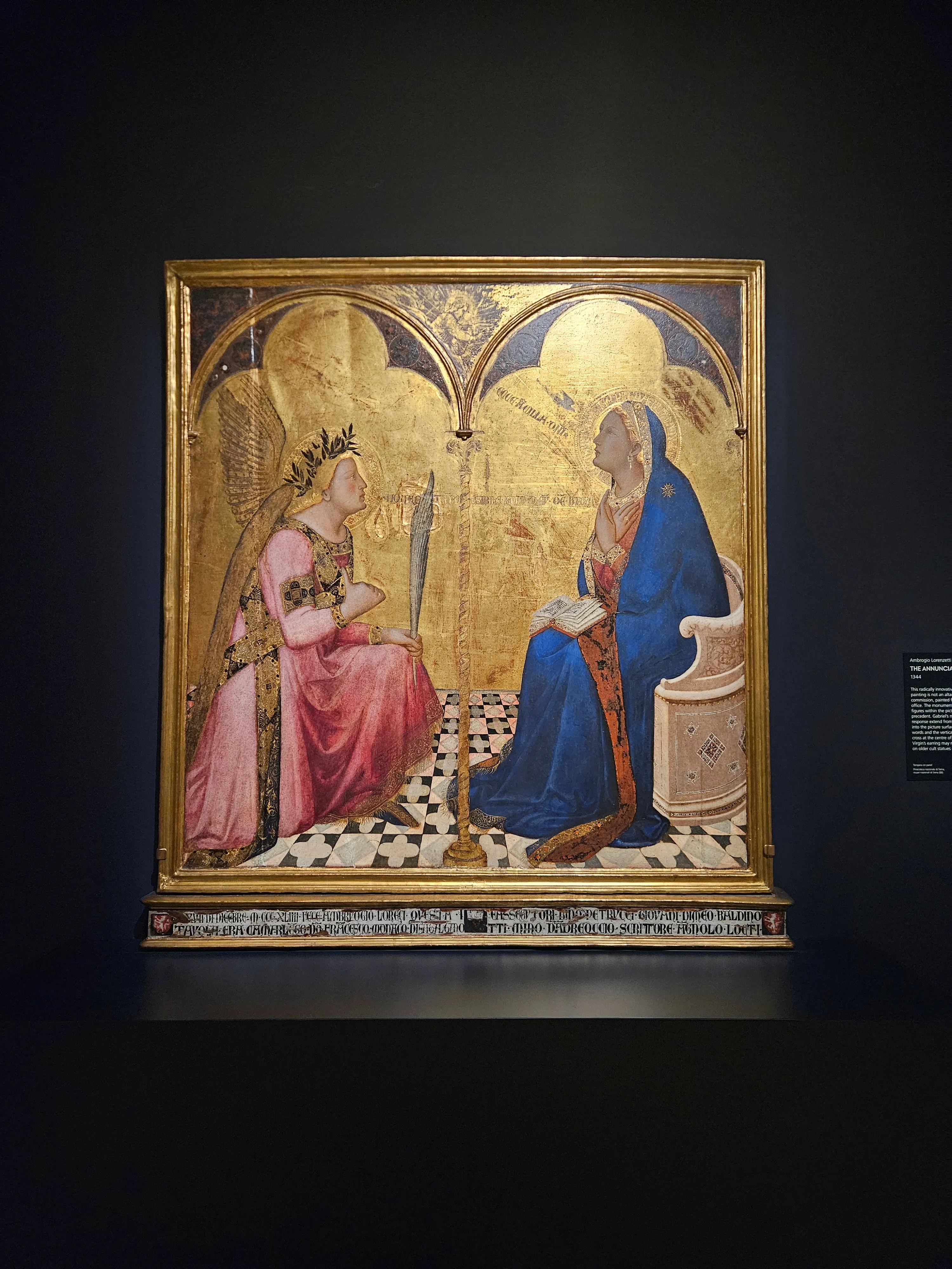 Ambrogio Lorenzetti's The Annunciation (1344)